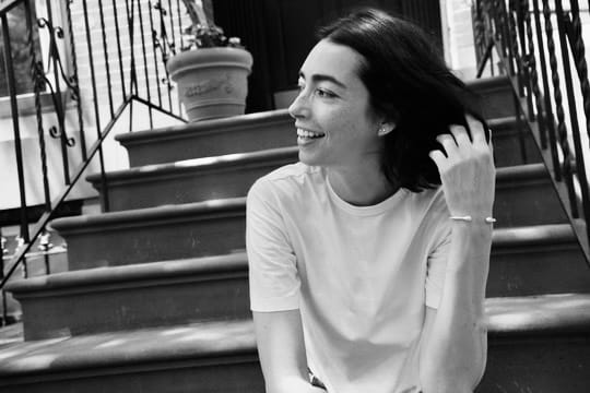 Natalia Costa in a portrait by Kenza Fourati, wearing OSAY